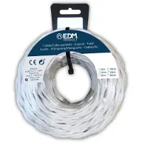 EDM Rulle Med Flettet Tekstilkabel 2x2.5 Mm 25 M
