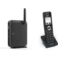 Snom M110SC - Ledningsfri VoIP telefon med opkalds-ID - DECT - 3-vejs opkaldskapacitet - SIP, RTP, SRTP - sort