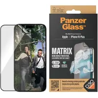 PanzerGlass | Ultra-Wide Fit - Skærmbeskyttelse til mobiltelefon - Matrix Protection | Apple iPhone 15 Plus