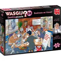 Royal Jumbo BV Business as Usual Wasgij Destiny 1000-brikkers puslespil af James Alexander – Fremtidsscene, Genbrugt karton, 68 x 49 cm