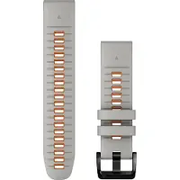 Garmin - Sportsure - Bracelet QuickFit 22mm Silicone Gris / Orange til UnisexSilikone - Grå