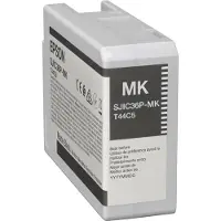 Epson SJIC36P(MK) - 80 ml - sort - original - blækpatron - for ColorWorks CW-C6000A, CW-C6000P, CW-C6500A, CW-C6500P