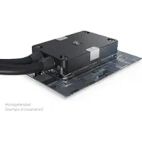 Alphacool 13726, Vandblok, Kobber, Nikkel, Sort, 1/4, 60 °C, 0,8 bar