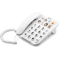 Geemarc Telecom PHOTOPHONE 110 Telefon med ledning og store knapper
