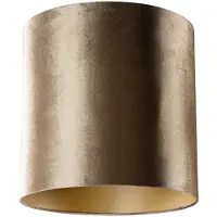 QAZQA Velvet lampeskærm bronze med guld indvendig 40/40/40