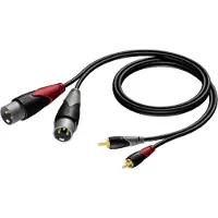 Procab Classic Series CLA701 - Audiokabel - RCA x 2 han til XLR3 han - 3 m