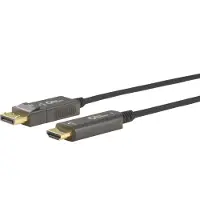 Microconnect Premium Optic Displayport 1.4 - Hdmi 2.0 Cable 15m. Displayport Hdmi Sort