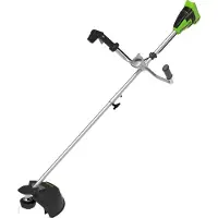 Greenworks GR2105707, Græstrimmer, Nylonlinje, U-type håndtag, 2 mm, Grøn, 40 cm - SOLO