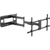 Techly - Monteringssæt (forlængerarm) - for LCD display - solidt stål - sort - skærmstørrelse: 43-80 - vægmonterbar