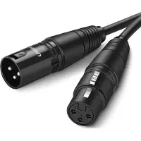 UGREEN 20714, XLR, Hanstik, XLR, Hunstik, 10 m, Sort