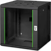 Digitus Professional Unique DN-19 12-U-3-SW - Rack kabinet - vægmonterbar - sort, RAL 9005 - 12U - 19