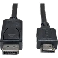 Eaton Corporation Eaton Tripp Lite Series DisplayPort to HDMI Adapter Cable (M/M), 3 ft. (0.9 m) - Adapterkabel - DisplayPort han til HDMI han - 91 cm - sort