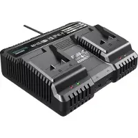 Dedra dobbeltoplader 2x4,5A 18V