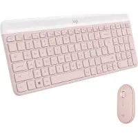 Logitech Slim Wireless Combo MK470 - Tastatur & Mus sæt - Universal - Pink
