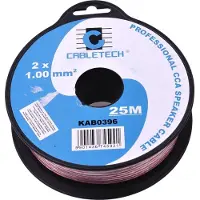 Cabletech CCA garsiakalbio kabelis 1.0 mm 25M