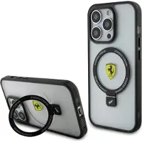Ferrari FEHMP15LUSCAH iPhone 15 Pro 6.1" Transparent Hardcase Ring Stand MagSafe 2023 Collection