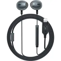 Acefast L1 in-ear-hovedtelefoner med Lightning-stik, mikrofon og fjernbetjening 1,2 m - sort