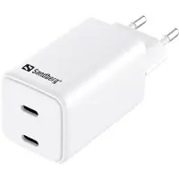 Sandberg 2-Port USB-C AC Charger