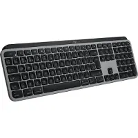 Logitech Master Series MX Keys S for Mac - Tastatur - full size - bagbelyst - trådløs - Bluetooth LE - QWERTY - US International - space grey