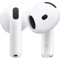Apple AirPods 4 - Ægte trådløse øretelefoner med mik. - ørespids - Bluetooth - hvid