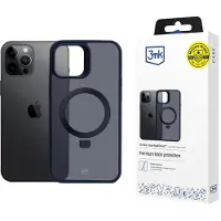 3mk Protection 3mk Smoke Case med magasin og stativ til Apple iPhone 12 Pro Max – sort