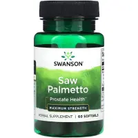 Swanson Health , Palmetto-skov, Maximum Strength, 60 bløde kapsler