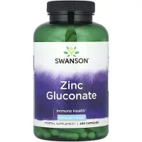 Swanson Health , Zinc Glukonat, 50 mg, 250 Kapsler