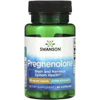 Swanson Health , Pregnenolon, Super Styrke, 50 mg, 60 Kapsler