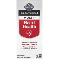 Garden of life , Dr. Formuleret Multi+, Hjerte Sundhed, 30 Kapsler