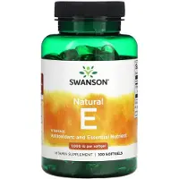 Swanson Health , Naturlig E, 1,000 IU, 100 Softgels
