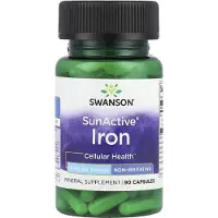 Swanson Health , Solaktiv, Jern, 15 mg, 90 Capsler