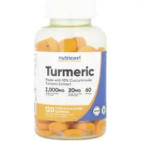 Nutricost , Turmeric Gummies, Citrus, 120 Gummies