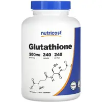 Nutricost , Glutathion, 500 mg, 240 Kapsler