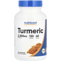 Nutricost , Turmeric, 2,300 mg, 120 Kapsler (766 mg per Kapsel)
