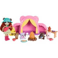 Enchantimals Med Campingbjørne Og Tilbehør Minidukke
