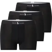 Ralph Lauren Polo Ralph Laurentil mænd. 714965507006 Sæt med 3 klassiske boxershorts i sort bomuldsblanding (S), Afslappet