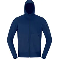 Norrøna - Touring skitøj - Falketind Warm2 Stretch Hood M'S Indigo Night til Unisex - Størrelse S - Flåde