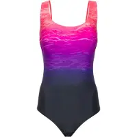 LASCANA Badedragt mørkeblå / lilla / pink / neonpink