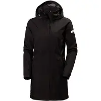 Helly Hansen Aden Long, regnfrakke, dame, sort
