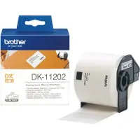 Brother DK-11202 - Sort på hvid - 62 x 100 mm 300 etikette(r) (1 rulle(r) x 300 shipping etiketter - for QL-1050, QL-500, QL-550, QL-560, QL-570, QL-650, QL-710, QL-720, QL-820