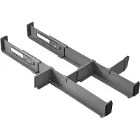 Metaltex skuffeorganizer Multi-Fit, ABS, grå skillevægge til skuffer, bestående af 2 justerbare længderetninger – 1 stk (363228000)