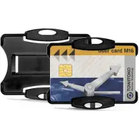 Durable Kortholder enkelsidet sort, 10 stk.