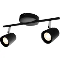 Airam Scandic Spot Loftslampe 2xGU10 Sort