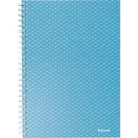Esselte Colour'Breeze A5 notesblok linjeret, spiralindbundet Blå - (4 stk.)