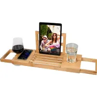 24hShop Badekarbord med justerbar størrelse til alle badekar