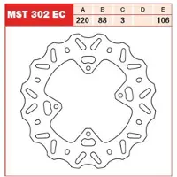 TRW Mst302ec Off Road Bremse Skive
