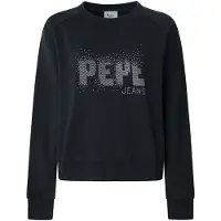 Pepe Jeans Pepe Jeanstil kvinder. PL581466 Luna sweatshirt sort (XS), Casual, Bomuld