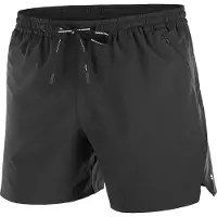 Salomon - Trail running tøj - Shakeout Core 5" Shorts M Deep Black til UnisexUld - Størrelse XL - Sort