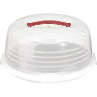 Curver beholder til kage H172572 oval cremefarvet