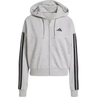 Adidas Essentials 3-Stripes French Terry Full-Zip hættetrøje, størrelse Medium